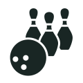 bowling icon black